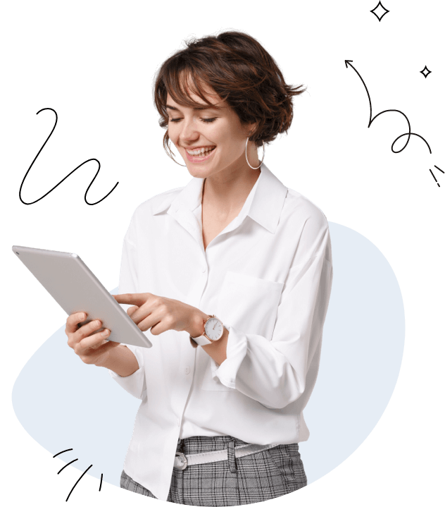 Une femme contacte le support technique HostPapa 24h/24 et 7j/7